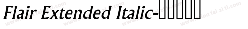 Flair Extended Italic字体转换